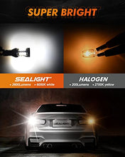 Load image into Gallery viewer, SEALIGHT 921 LED Bulbs, 912 921 LED Bulb Reverse Light T15 Backup Light LED 2600Lumens 6000K Xenon White W16W 906 904 902 Super Bright Light, Pack of 2
