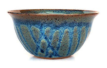 Load image into Gallery viewer, Handmade Ceramic Cereal Bowl with Floating Blue and Sapphire Glazes
