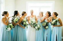 Load image into Gallery viewer, Now and Forever Women's One Shoulder Slit Bridesmaid Dress Long Lace Chiffon Formal Prom Gowns with Pockets (Navy Blue,14)
