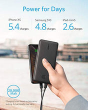 Load image into Gallery viewer, Anker USB C Portable Charger, PowerCore Essential 20000 PD (18W) Power Bank, High-Capacity 20000mAh Power Delivery Battery Pack for iPhone 11/11 Pro/11 Pro Max/X/8, Samsung (PD Charger Not Included)
