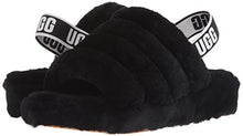 Load image into Gallery viewer, UGG Women's Fluff Yeah Slide Slipper, Black, 8
