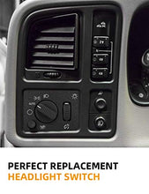 Load image into Gallery viewer, Headlight Switch Compatible with 03-07 Silverado, JoyTutus Sierra Yukon Escalade Suburban Tahoe 2003 2004 2005 2006 2007, Headlamp Dimmer Switch Replacement for 19381535 D1595G 15194803
