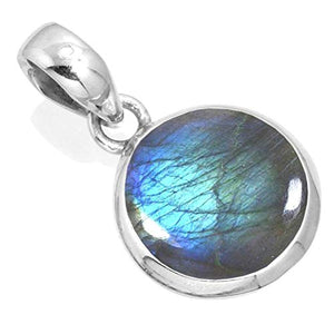 925 Sterling Silver Women Jewelry Natural Labradorite Pendant