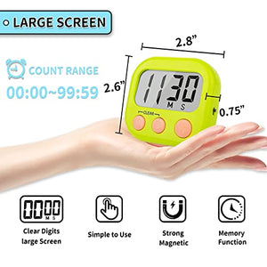 Classroom Timers for Teachers Kids Large Magnetic Digital Timer 2 Pack