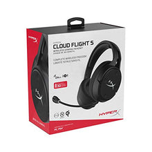 Load image into Gallery viewer, HyperX Cloud Flight S - Wireless Gaming Headset, 7.1 Surround Sound, 30 Hour Battery Life, Qi Wireless Charging, Detachable Microphone with LED Mute Indicator, Compatible with PC &amp; PS4
