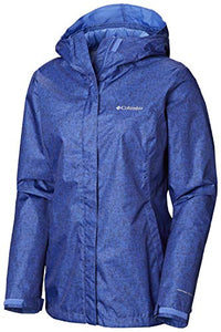 Columbia Women's Arcadia Jacket, Arctic Blue Scratch Texture Print, Medium
