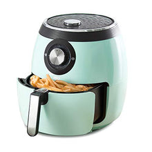 Load image into Gallery viewer, Dash DFAF455GBAQ01 Deluxe Electric Air Fryer + Oven Cooker with Temperature Control, Non-stick Fry Basket, Recipe Guide + Auto Shut Off Feature, 1700-Watt, 6 Quart, 6 qt, Aqua
