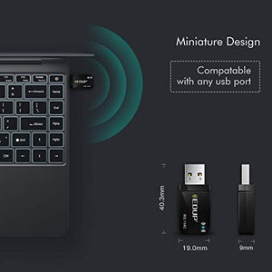 1300Mbps USB 3.0 Wireless WiFi Adapter for PC, USB Wi-Fi Dongle AC Mini Network Adapters 802.11ac 2.4GHz/5GHz Built-in Antenna for Windows 10/7/8/8.1/XP Mac OS 10.6-10.15