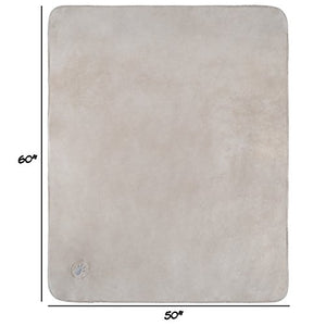 Waterproof Pet Blanket-50”x60” Soft Plush Throw Protects Couch, Chairs, Car, or Bed from Spills, Stains, or Pet Fur-Machine Washable by Petmaker (Tan)