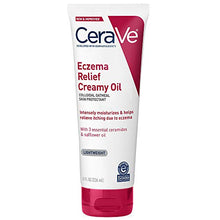 Load image into Gallery viewer, Cerave Eczema Relief Creamy Body Oil | Anti Itch Cream for Eczema &amp; Moisturizer for Dry Skin with Colloidal Oatmeal, Ceramides and Safflower Oil | 8 Ounce

