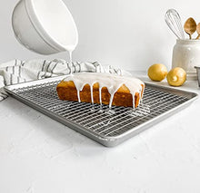 Load image into Gallery viewer, USA Pan Jelly Roll Baking Pan and Bakeable Nonstick Cooling Rack, Metal
