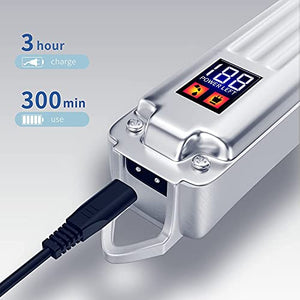 Hair Clippers for Men Full Metal Cordless Close Cutting T-Blade Trimmer Kit with LED Display Professional Hair Cutting Kit Beard Trimmer Barbers Men Women Kids Clipper Set Rechargeable Grooming Kit