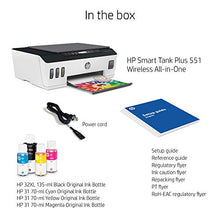 Load image into Gallery viewer, HP Smart Tank Plus 551 Wireless All-in-One Ink Tank Printer, up to 2 Years of Ink in Bottles, Mobile Remote Print, Scan, Copy, Works with Alexa (6HF11A)
