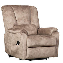 Load image into Gallery viewer, CANMOV Power Lift Recliner Chair for Elderly- Heavy Duty and Safety Motion Reclining Mechanism-Antiskid Fabric Sofa Living Room Chair with Overstuffed Design, Camel
