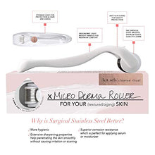 Load image into Gallery viewer, Kitsch Derma Roller Set - .25 mm Micro Derma Roller for Face &amp; Body, Face Dermaplaning Tool, Microneedling Derma Roller Cosmetic Microdermabrasion, 540 Microneedle Dermaroller w/E-Book + Case (White)
