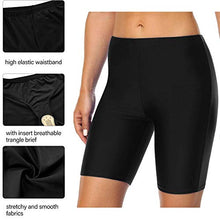 Load image into Gallery viewer, Firpearl Women UV Sport Board Shorts Swimsuit Bottom Capris US16 Black
