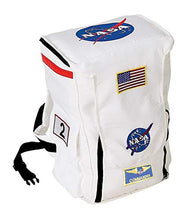 Load image into Gallery viewer, Aeromax Jr. Astronaut Backpack, White, with NASA patches
