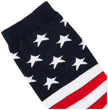 Load image into Gallery viewer, K. Bell Women's Original Collection Novelty Casual Crew Socks, American Flag (Red/White/Blue), Shoe Size: 4-10

