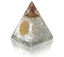 Load image into Gallery viewer, Orgone Pyramid | Selenite Orgonite Pyramid for Peace, Calm &amp; Positive Energy | Healing Crystal Gemstone Pyramid | Orgone Pyramid Crystal - Handmade In India

