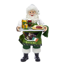 Load image into Gallery viewer, Kurt S. Adler Kurt Adler 10.5-Inch Fabriché Musical Irish Chef Santa, Multi
