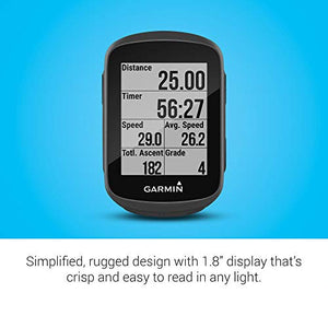 Garmin Edge® 130 Plus Bundle, GPS Cycling/Bike Computer with Sensors and HR Monitor, Download Structure Workouts, ClimbPro Pacing Guidance and More (010-02385-10)