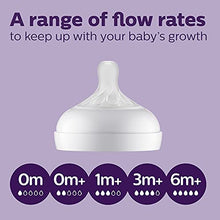 Load image into Gallery viewer, Philips AVENT Natural Response Baby Bottle Nipples Flow 3, 1M+, 4pk, SCY963/04
