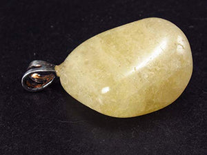 Agni Gold Danburite Silver Pendant From Tanzania - 1.1"