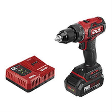 Load image into Gallery viewer, SKIL PWRCore 20 Brushless 20V 1/2 Inch Drill Driver, Includes 2.0Ah Lithium Battery and PWRJump Charger - DL529302
