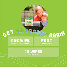 Load image into Gallery viewer, Murphy&#39;s Naturals Mosquito Repellent Wipes | DEET Free | Made with Plant Based Essential Oils | Includes Citronella + Lemongrass | Easy to Use | Great for Family | Travel Sized | 10 Wipes
