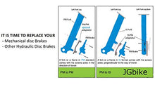 Load image into Gallery viewer, JGbike Shimano MT200 MTB Hydraulic Disc Brake Set for Mountain Bike Bicycle MTB XC Trail, e-Bike, Fat Bike, The Best Upgrade kit for Mechanical Disc Brake
