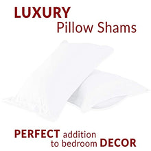 Load image into Gallery viewer, Mellanni 2 Pillow Cases + 2 Pillow Shams Bundle&amp;Save - Bundle Includes: Pillow Cases Standard Size Set of 2 and 2 Standard Pillow Shams (Standard/Queen Size 20" x 30", White)
