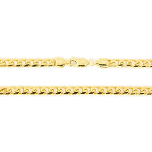 Men's Solid 14k Yellow Gold 4.5 Millimeters Heavy Miami Cuban Link Chain Necklace, 20 Inches