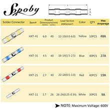 Load image into Gallery viewer, 120PCS Solder Seal Wire Connectors - Sopoby Heat Shrink Solder Connectors - Waterproof Solder Butt Connector Kit Insulated Automotive Marine Electrical Wire Terminals
