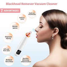 Load image into Gallery viewer, Blackhead Remover Vacuum Facial Acne Pore Suction Blackhead Vacume Cleaner Extractor Tool Face Comedone Removal with 6 Probes LCD Screen for Women &amp; Men by Sunrich
