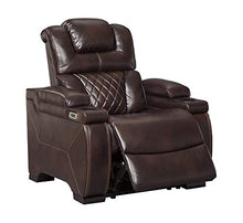Load image into Gallery viewer, Signature Design by Ashley Warnerton Power Recliner Adjustable Headrest Chocolate
