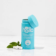 Load image into Gallery viewer, &quot;hello Antiplaque &amp; Whitening Eco-Friendly Travel Toothpaste Tablets Gently Remove Surface Stains, Natural Peppermint 120 Count (Pack of 2)&quot;
