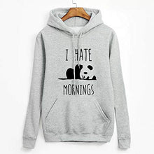 Load image into Gallery viewer, perfectCOCO Hoodies for Women Autumn Hooded Pullover Cartoon Animal Print Sweatshirt with Pockets Tops Coat Outwear Gray
