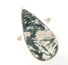 Load image into Gallery viewer, Natural Green Moss Agate 925 Solid Sterling Silver Ring Size 6
