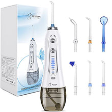 Load image into Gallery viewer, Cordless Water Flosser for Teeth-Water Oral Flossers with 5 Modes, 6 Jet Tips, IPX7
