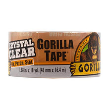Load image into Gallery viewer, Gorilla Crystal Clear Repair Duct Tape, 1.88” x 18 yd, Clear, (Pack of 1)
