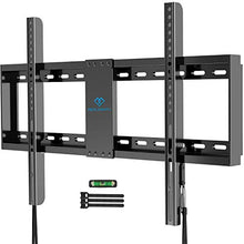 Load image into Gallery viewer, PERLESMITH Fixed TV Wall Mount Bracket Low Profile for 32-82 inch LED, LCD,and OLED Flat Screen TVs - Fits 16”- 24” Wood Studs, Fix TV Mount with VESA 600 x 400mm Holds up to132lbs
