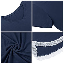 Load image into Gallery viewer, Womens Short Night/Sleep Shirt Pajama/Pj Dress/Gown/Tee V Neck(Gray,Medium)
