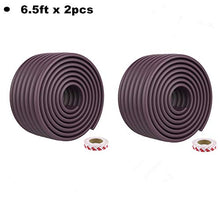 Load image into Gallery viewer, Baby Proofing Safe Edge &amp; Corner Guards Cushion 13ft - Thickened Child Safety Furniture Bumper &amp; Table Protectors. Pre-Taped Corners(W Brown)
