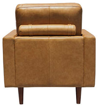 Load image into Gallery viewer, Amazon Brand – Rivet Cove Modern Tufted Accent Chair with Tapered Legs, Mid-Century, 32.7&quot;W, Caramel
