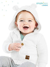 Load image into Gallery viewer, Simple Joys by Carter's Unisex Babies' Hooded Sweater Jacket with Sherpa Lining, Oatmeal, 12 Months
