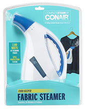 Load image into Gallery viewer, Conair GS27CS Complete Steam Hand Held Fabric Steamer with CordReel, White
