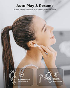 1MORE ComfoBuds Wireless Earbuds for Kids, Mini Noise Cancelling True Wireless Earbuds for Teenager, Bluetooth 5.0 Headphones with 4 Mics, IPX5 Waterproof Sports Earphone for Students, White