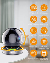 Load image into Gallery viewer, Home Security Camera 4MP Indoor Camera Pan/Tilt, Plug-in WiFi Camera (2.4G ONLY) Baby Monitor Dog Camera with Spotlight &amp; Siren, Night Vision, 2-Way Audio, Human &amp; Sound Detection, Motion Tracking

