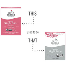 Load image into Gallery viewer, Organic Nipple Butter Breastfeeding Cream by Earth Mama | Lanolin-free, Safe for Nursing &amp; Dry Skin, Non-GMO Project Verified, 2-Fluid Ounce (2-Pack)
