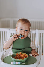 Load image into Gallery viewer, Baby First Stage Spoon Set | 3 Piece BPA Free Silicone Dipping Chewable Self Feeding Toddler Utensils | Baby Led Weaning Spoon for Kids Ages 6 Months+ | Second Stage Training
